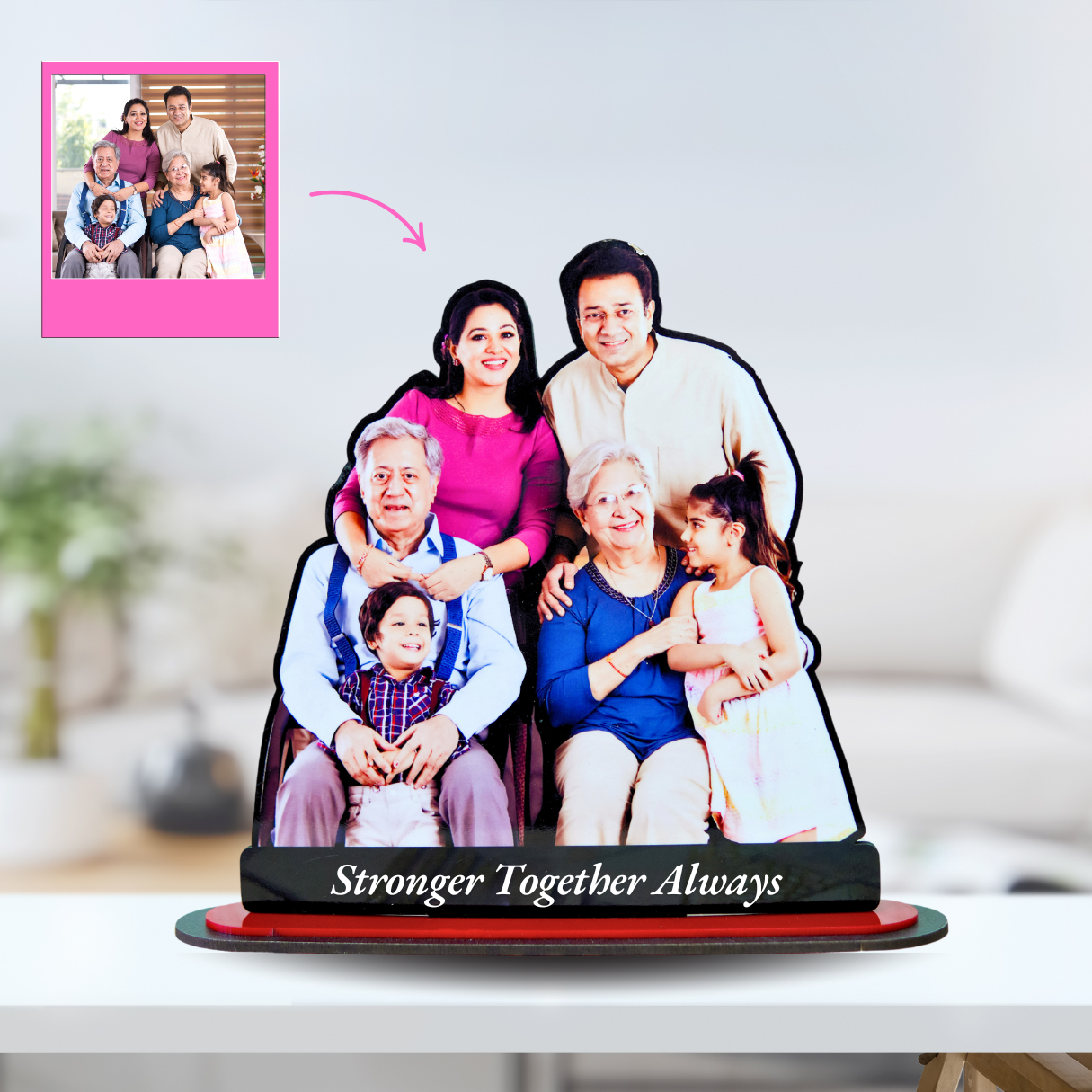 3D PHOTO CUTOUT + FREE PHOTO KEYCHAIN