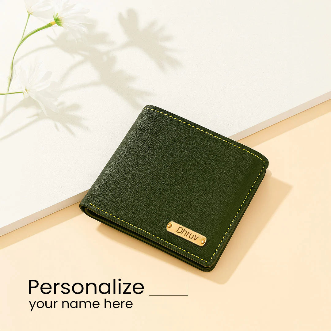 Leather Wallet with Name