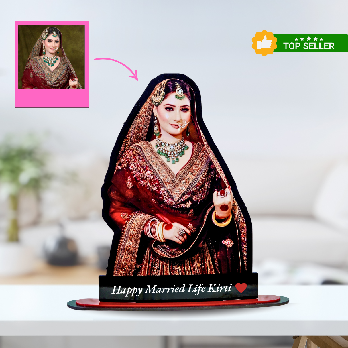 3D PHOTO CUTOUT + FREE PHOTO KEYCHAIN