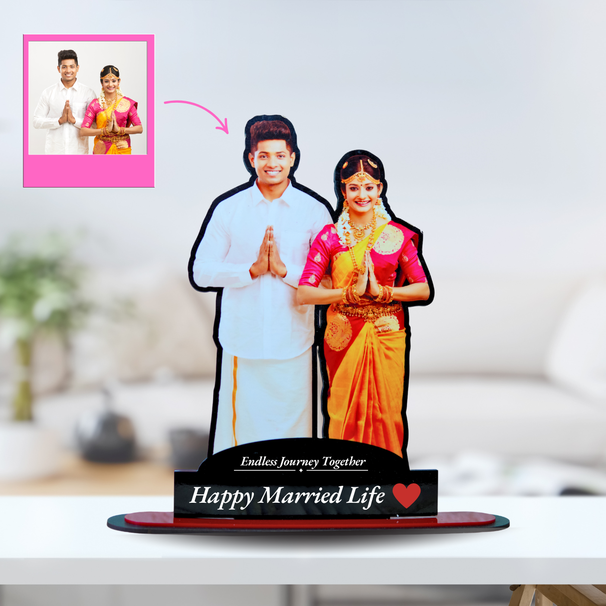 3D PHOTO CUTOUT + FREE PHOTO KEYCHAIN