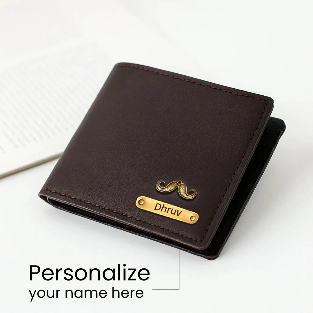 Leather Wallet with Name