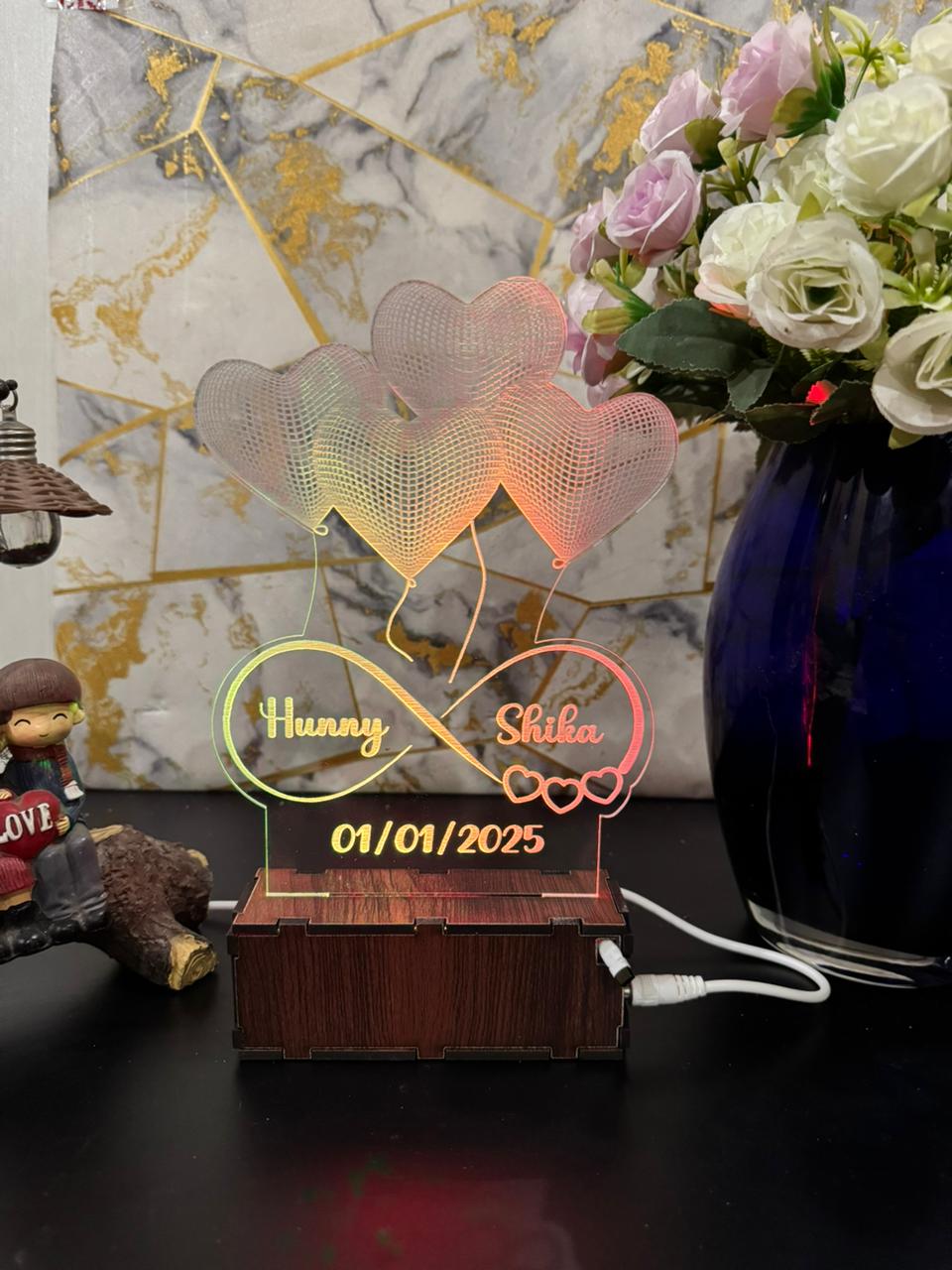 Birthday/Anniversary Photo Lamp