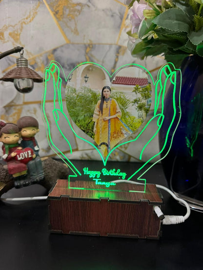 Hand Heart Photo Lamp