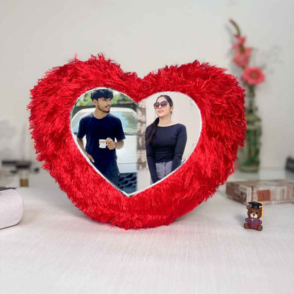 Valentine Special -Personalized Heart Shape Pillow