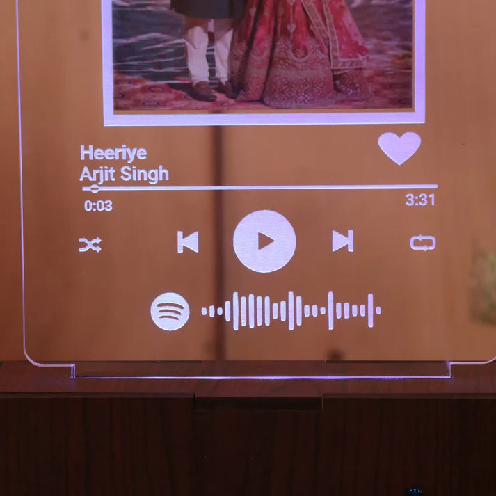 Customized Spotify Plaque