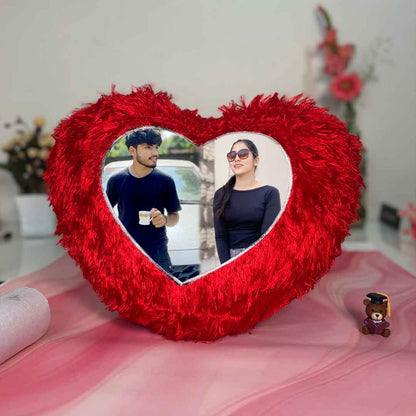 Valentine Special -Personalized Heart Shape Pillow