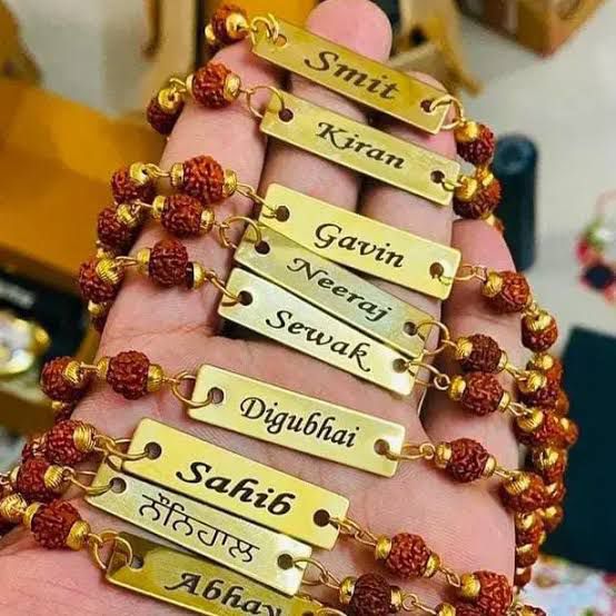 Rudraksh Rakhi with Your Bhai’s Naam – Sacred & Special (Pack of 2)