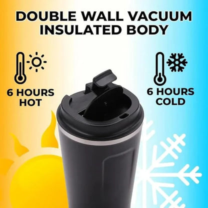 Customized Coffee Tumbler with Temperature Display || Keep Hot Or Cold || Stainless Steel || 380 ML
